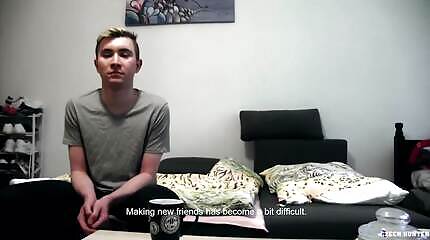 Attractive young Czech boy raw screwed For Some Extra Cash