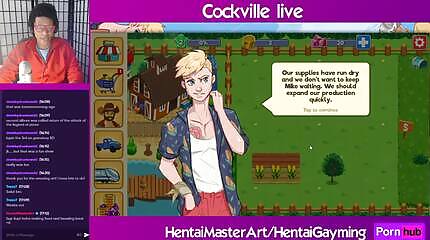 (Gay) Schlong on the cob! Cockville #1 W/HentaiGayming