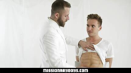 Stern Priest Plows A Handsome Twink Missionary BF