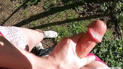 Immersive! POV - Perfect Twink stud Barebacked By Hung cock In Public Park!