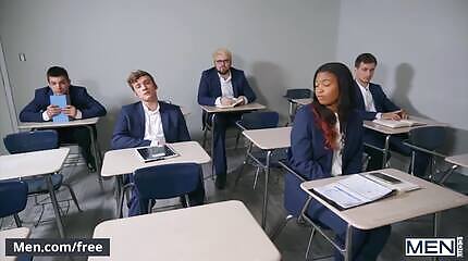 Two students gets fucked&nbsp;by teacher